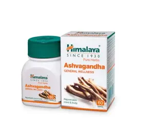 Himalaya Wellness Pure Herbs Ashvagandha Tablet For Improving Immunity Pack Of 60 Tablets For Adults Good Health