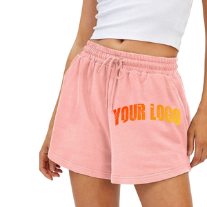 Venta al por mayor pantalones cortos de mujer de alta calidad personalizar su propia marca pantalones cortos de impresión para las mujeres Streetwear pantalones cortos de algodón de las mujeres - Product Image 5