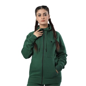 กางเกงวอร์มแขนยาวมีฮู้ดสำหรับผู้หญิงกางเกงวิ่งสไตล์ใหม่ลำลองสีพื้นปกติสำหรับฤดูหนาวโลโก้แบบกำหนดเอง - Product Image 2