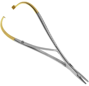 Portaagujas TC Mattieu de acero inoxidable de alta calidad, instrumento quirúrgico Manual con mandíbula delicada dentada - Product Image 4