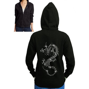 Sweat à capuche en strass pour homme 100% coton Crocheté Hiver ODM Sweat à capuche décontracté surdimensionné - Product Image 6