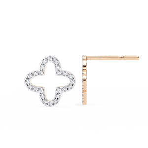 Joyería nupcial fina VVS Lab Grown Diamond Simple Stud Pendientes Oro amarillo Corte brillante IGI Certificado Venta al por mayor Accesorio de fiesta - Product Image 3