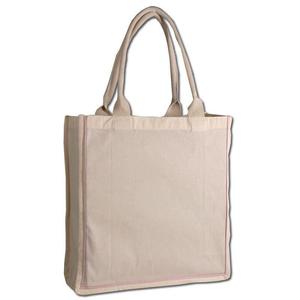 100% Cotton Color Stripe Beach Tote <b>Bags</b> with Fancy Handles <b>Medium</b> Size Durable Washable for Advertising-Heat Transfer Printing - Product Image 6