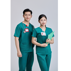 ชุดสครับทางการแพทย์ FMF Unisex WFX-CVC ผลิตจากผ้าเนื้อผสม 52% ผ้าฝ้าย 45% โพลีเอสเตอร์ 3% สแปนเด็กซ์ ผลิตในเวียดนาม - Product Image 3