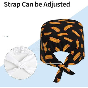 Reusable Medical <b>Scrub</b> Hats Knitted Cotton Polyester Custom Logo Printed High Quality Hospital Uniform Accessories Needle - Product Image 5