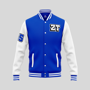 Custom Winter Wool Varsity <b>Jacket</b> <b>Men</b> High Street Style <b>Letter</b> Heated Windproof Anti-Bacterial V-neck Embroidered University - Product Image 3