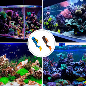 Decoración Flotante para Pecera, Figura de Buceador, Peces de Acuario, Agua de Océano - Colores Surtidos - Product Image 5
