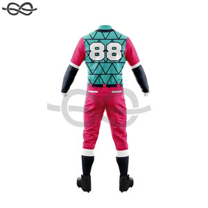Breathable Unisex Baseball Jersey Uniform Design Heat-Transfer Printed Button <b>Down</b> Softball Uniform Customized Logo Plus Size - Product Image 4