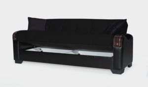 Modern Solid <b>Wood</b> Cover Three Seat Fabric <b>Sofa</b> Bed Set with Storage <b>Wood</b> <b>Legs</b>-High Quality Apartment/Villa Living Room Furniture - Product Image 2