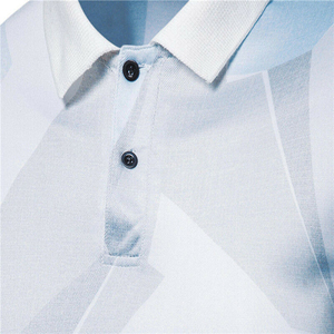 Camiseta elástica transpirable y cómoda de alta calidad para hombre, logotipo personalizable, sublimación de Color, Media manga de talla grande - Product Image 6