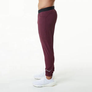 2024 hommes respirant Fitness vin rouge confortable sport survêtement pantalon avec poches vêtements d'entraînement Fitness mode chaîne poches - Product Image 3