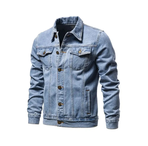 2024 printemps vente en gros de haute qualité hommes coton jean veste personnalisée hommes denim veste pour hommes - Product Image 6