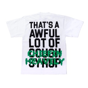 เสื้อยืด Awful Lot Cough Syrup สำหรับผู้ชาย ผ้าฝ้าย 100% ทรงโอเวอร์ไซส์ น้ำหนัก 300 กรัม เสื้อยืดเปล่า พิมพ์ลายโลโก้ 3 มิติ แบบกำหนดเอง ตัวอักษร Worsted - Product Image 5