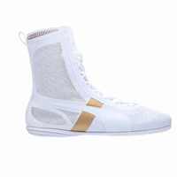 Chaussures de boxe en cuir à lacets de qualité supérieure, fabriquées en usine, respirantes, antidérapantes, adhérence toutes saisons, couleurs personnalisables, OEM