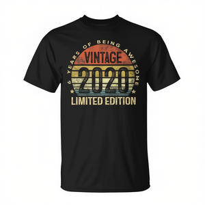 T-shirt vintage in edizione limitata per il 6° compleanno, per le celebrazioni del 6° compleanno - Product Image 2