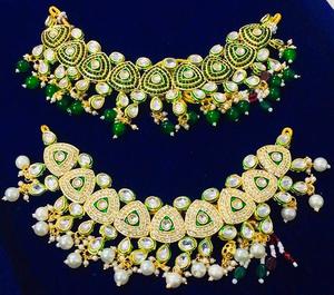 Cadena de latón chapado en oro y plata Multicolor Reino Unido EE. UU. Collar DE BODA indio Encanto para regalo Aniversario Envío listo - Product Image 2