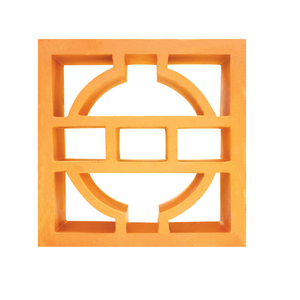 Azulejo de pantalla de moneda de arcilla de estilo tradicional personalizado de fabricante vietnamita decoración de café de oficina precio bajo hueco sinterizado - Product Image 1