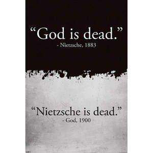 Póster en lienzo de God Is Dead Nietzsche Is Dead para uso en pared - Product Image 2