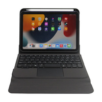 Casing Keyboard Ultra Tipis Terbaru Laris untuk iPad Mini 6 Tablet, Touchpad RGB Backlit Nirkabel, Antarmuka USB-C, Slot Pensil