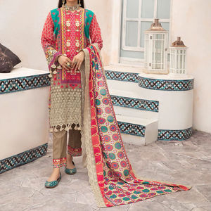 2025 vestido de verano para mujer, venta al por mayor, ropa Salwar Kameez, vestido estampado de trabajo Salwar Kameez, colección de verano - Product Image 5
