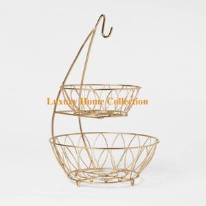 Élégant Rose Or Ombre En Métal Durable Robuste Seau De Stockage Et Panier À La Main Ustensiles De Cuisine De Table Accessoires Fournitures - Product Image 3