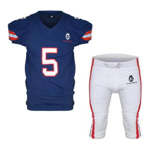 Uniforme de football américain unisexe personnalisé de haute qualité, taille plus, manches courtes, vêtements de sport en polyester, logo personnalisé, couleur - Product Image 1