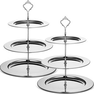 Base para Pastel de Metal de Diseño Vintage, Elegante y Resistente, Perfecta para Bodas, Fiestas y Exhibición de Postres, Diseño Duradero y Estilizado - Product Image 2