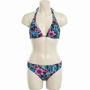 Bikini con estampado de transferencia de calor ecológico, traje de baño de poliéster Spandex, ropa de playa transpirable suave elástica para mujer, Verano - Product Image 2