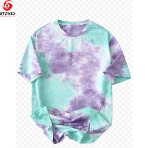 Camiseta de Gran Tamaño con Logotipo Personalizado para Hombre, Transpirable, Teñida con Técnica Tie-Dye, 100% Algodón Premium, Diseño en Blanco, Tallas Grandes - Product Image 1