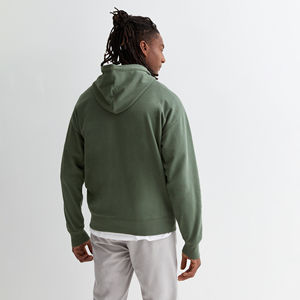 Sudaderas con capucha pulóver de manga larga para hombre al por mayor de fábrica OEM logotipo personalizado de alta calidad impreso invierno liso teñido polar sólido - Product Image 6