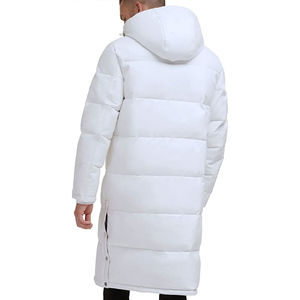 Nouvelle arrivée 2024 Veste matelassée brillante pour homme d'hiver avec col montant Imprimé personnalisé à capuche Épaisseur standard - Product Image 5
