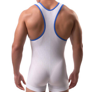 Wrestling <b>Singlets</b> <b>For</b> <b>Men</b> Comfortable Fit Lightweight Fabric <b>For</b> Training Practice Gym Workout And Competition Sports Use - Product Image 4