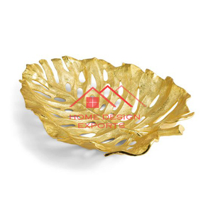Cuenco de frutas con acabado dorado y plateado de lujo para el hogar, decoración de mesa de Metal decorativa para interiores, cuenco de frutas - Product Image 4