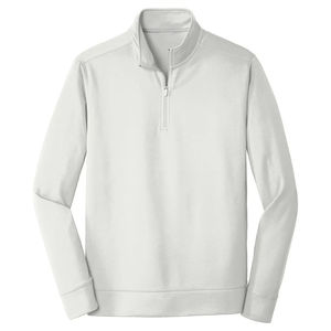 Sweat-shirts pour hommes à col rond en molleton épais à demi-zip nouvellement conçus, à poches cousues, à fermeture éclair quart, marque privée - Product Image 3