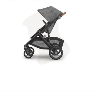 Système de poussette pliable Uppababy Vista V3 authentique avec cadre en acier inoxydable, tissu Oxford, capacité de charge de 20 kg - Product Image 5