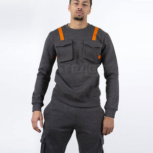 Conjunto Deportivo Informal de Tela Sólida con Tejido Flexible, Ligero y Ecológico para Comodidad en Clima Frío - Product Image 2