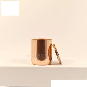 Tarro de vela rústico de Metal de cobre Vintage y soporte para ollas decoración del hogar para fiestas de Navidad - Product Image 3