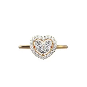high Quality Lab Grown Diamond <b>Ring</b> 10k/<b>14k</b>/18k Solid <b>Gold</b> Heart Cut Original Moissanite <b>Ring</b> for Women Gift - Product Image 5