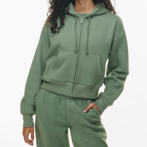 Ensembles de survêtements pour femmes sur mesure en gros, ensembles de survêtements de fitness avec fermeture éclair et pantalon de jogging pour femmes - Product Image 3