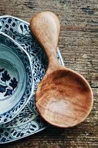 Cuillères et fourchettes de service à salade en bois faites à la main ensemble ustensiles de cuisine 110mm cadeau parfait cuillère fourchette - Product Image 2