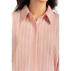 Camisas Casuales de Moda Sencilla para Mujer, Talla XL, Popelina de Algodón Tejido con Cuello Solapa, Diseño Liso para Primavera, Verano y Otoño - Product Image 1