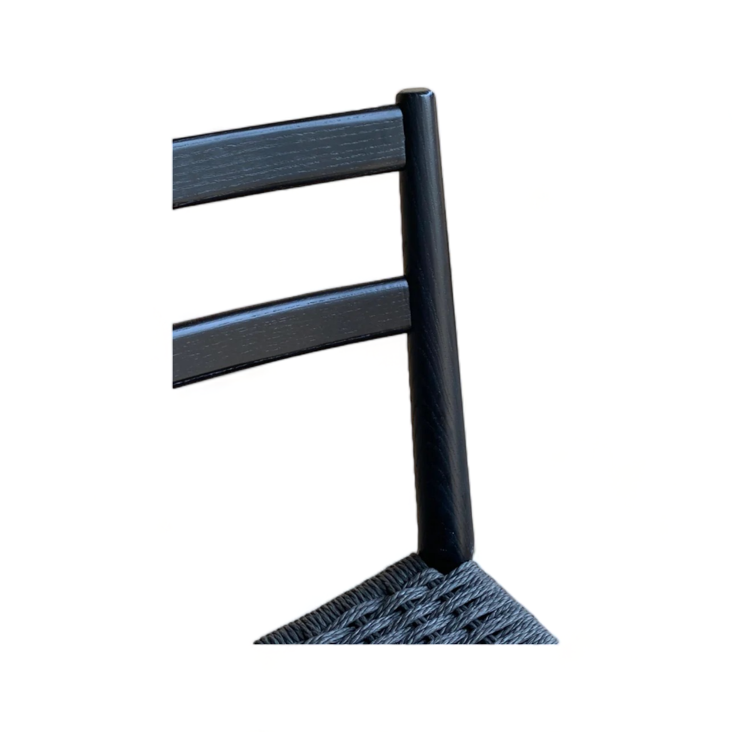 เก้าอี้ไม้สักสีดำ