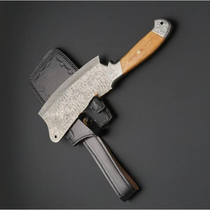 Cuchillo de Cocina de Acero de Damasco Hecho a Mano, Cuchillo de Deshuesar con Mango de Madera, Ambidiestro, Apto para Lavavajillas, Funda de Cuero Tradicional - Product Image 2