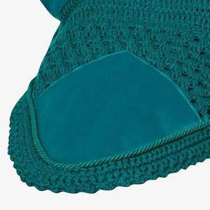 Voile anti-mouches pour cheval en maille brodée sur mesure de haute qualité, bleu marine, respirant, produit de soin pour cheval avec logo, vente en gros - Product Image 3