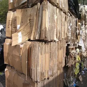 Top qualité OCC déchets papier vieux journaux propre ONP papier ferraille bois emballage pâte couleur pur matériel brun Machine USA origine