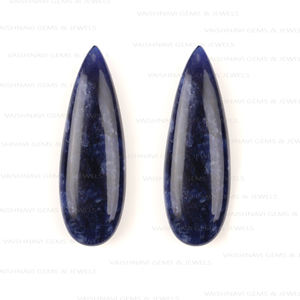 Cuarzo azul Natural de alta calidad, alto pulido, 10x30mm, cuentas de Briolette en forma de pera, hallazgos sueltos para hacer joyas DIY a granel - Product Image 5