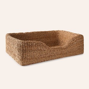 เตียงสัตว์เลี้ยงสุดหรูเตียงหญ้าทะเลธรรมชาติสำหรับลูกสุนัขตะกร้าสัตว์เลี้ยงหญ้าทะเล - Product Image 3