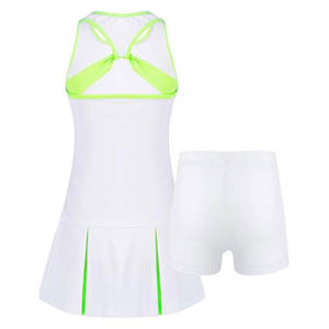 ชุดเทนนิสของผู้หญิงเครื่องแบบเสื้อและล่างเสื้อเจอร์ซีย์เล่นกีฬาชุดเล่นเทนนิสคลาสสิกออกแบบโลโก้ได้ตามต้องการ - Product Image 4