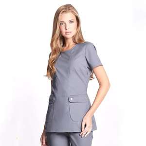 Uniformes de gommage médicaux femmes gommage infirmière uniforme haut pour hôpital OEM Service gommage infirmière - Product Image 2