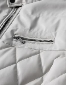 2024 chaqueta de motocicleta Vintage para hombre, abrigo de invierno de cuero PU con cremallera múltiple con solapa, tela de lona, chaquetas con cremallera para motocicleta - Product Image 5